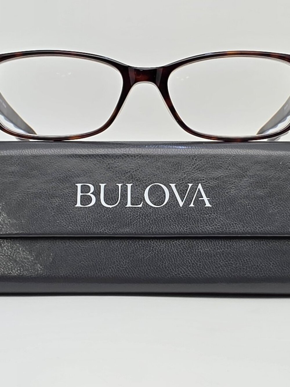 Bulova Massy Dark Tortoise Eyeglasses Frame w/ Flexhinge and Case 53-16-135